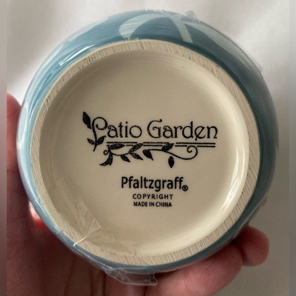 Gorgeous EUC PFALTZGRAFF Rare Retired Patio Garden Sugar Bowl & Lid HTF - Picture 5 of 8